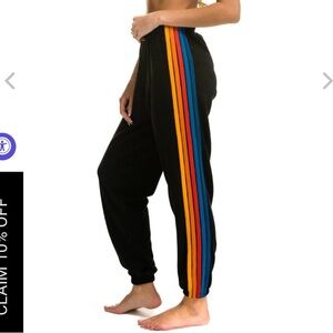 Aviator National 5 stripe sweatpants